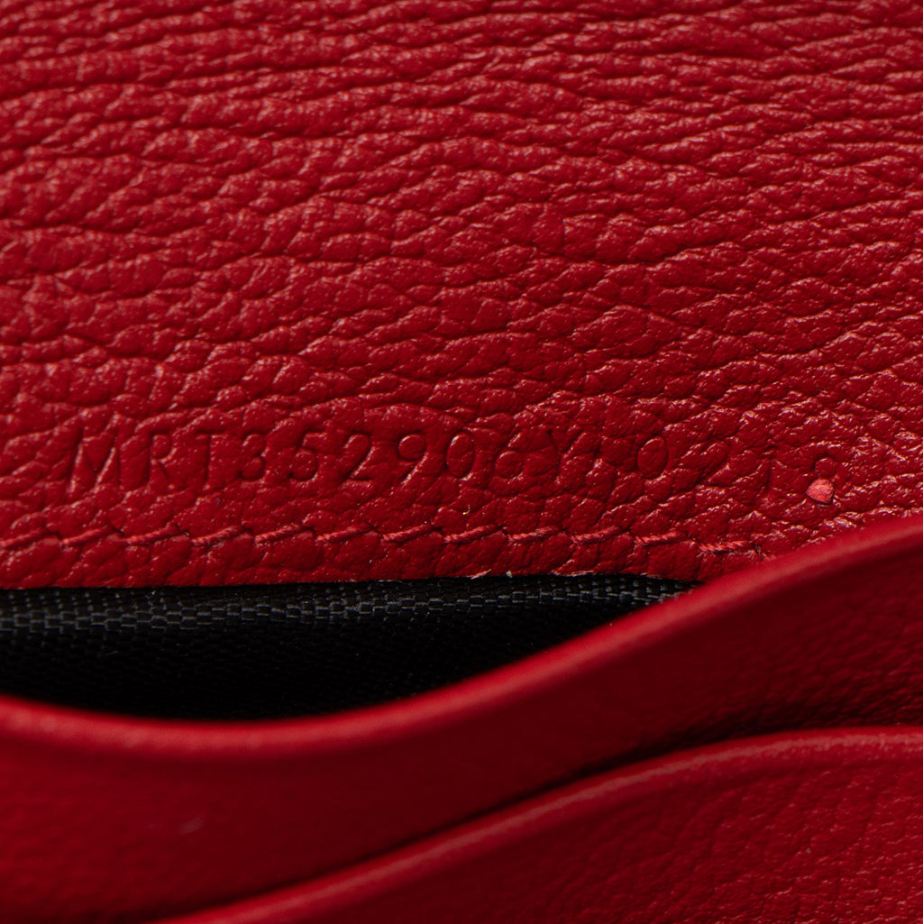 Saint Laurent Leather Monogram Belle du Jour Compact Wallet