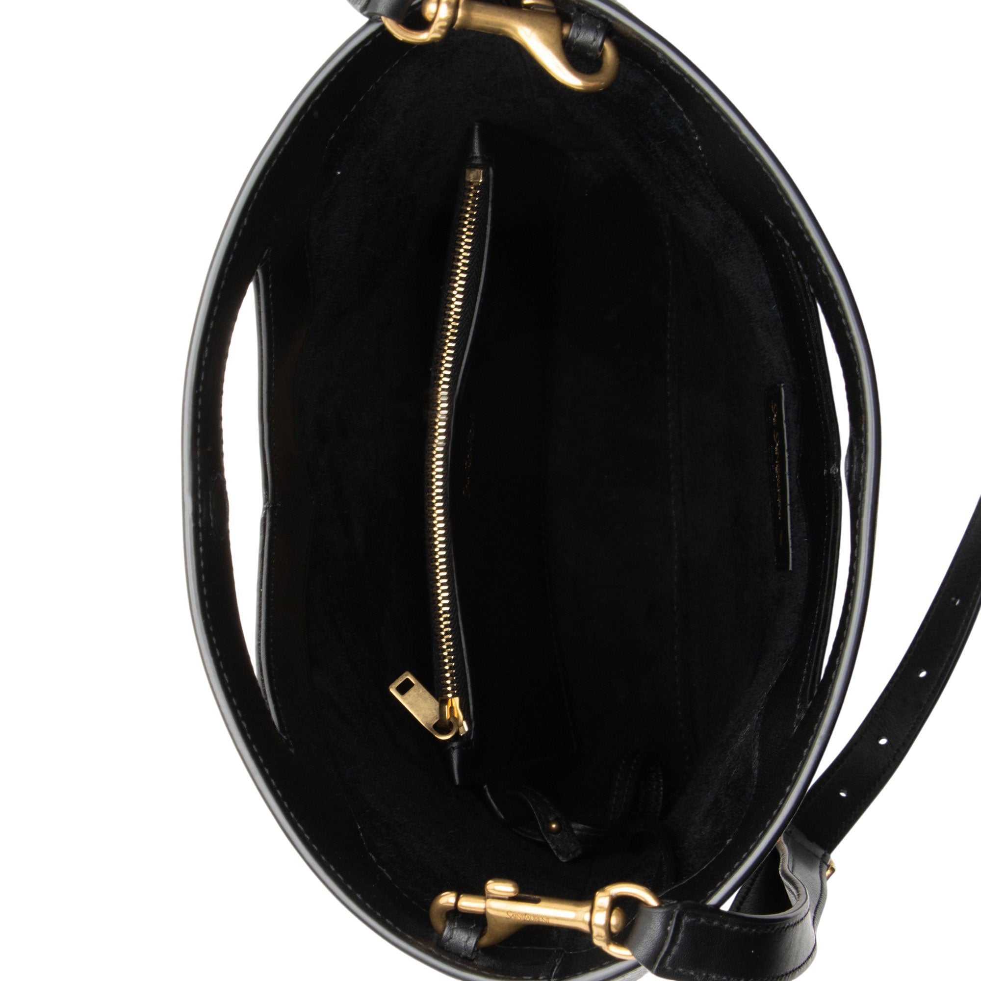 Saint Laurent Leather Small Y Bucket Bag