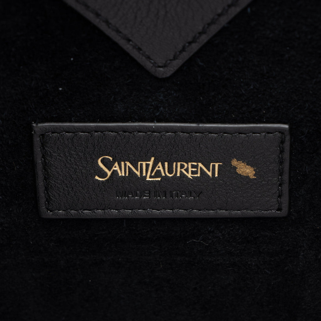 Saint Laurent Leather Small Y Bucket Bag