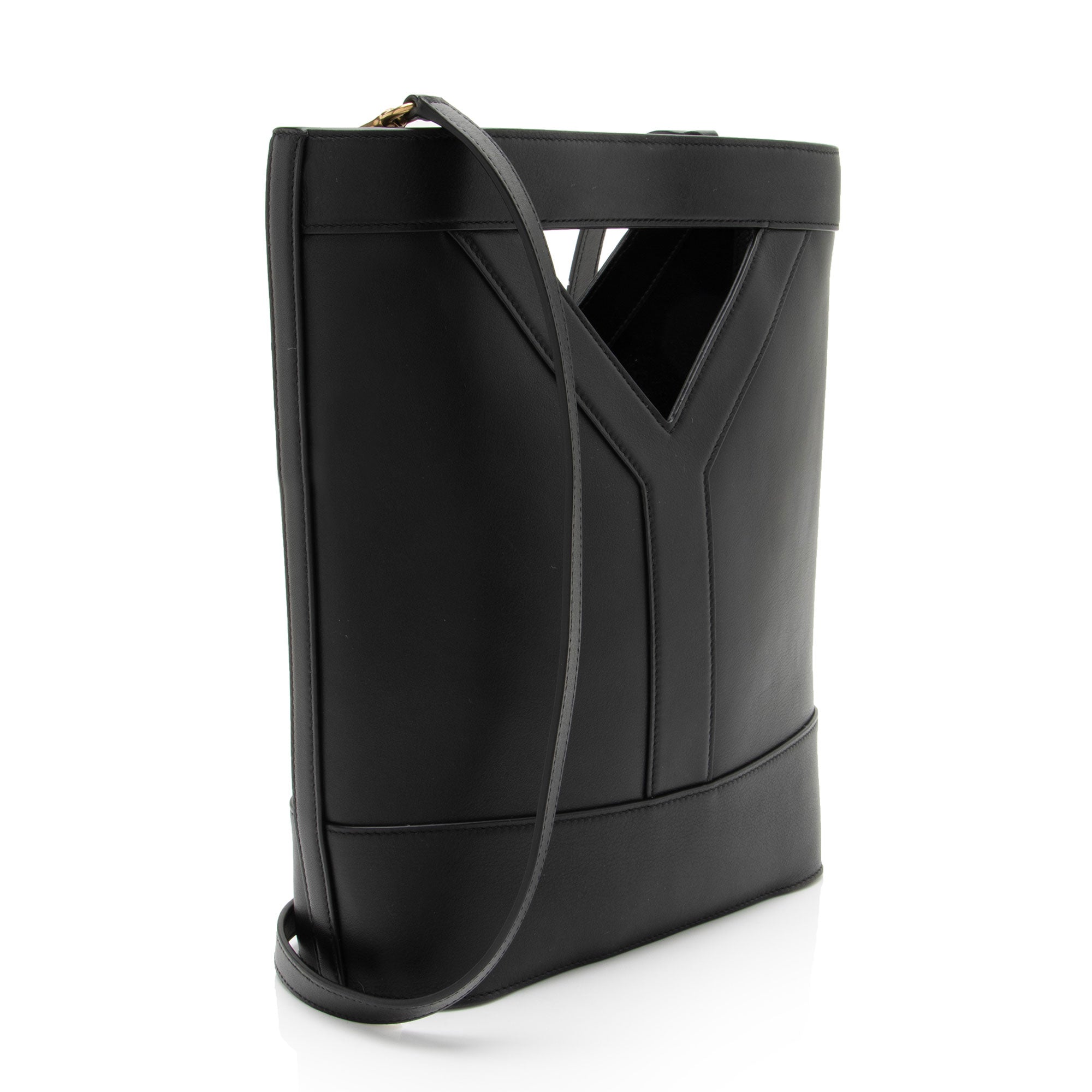Saint Laurent Leather Small Y Bucket Bag