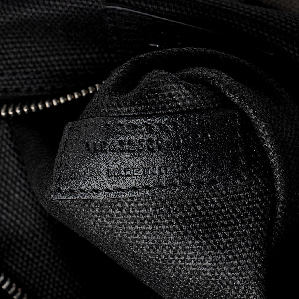 Saint Laurent Linen Calfskin Rive Gauche N/S Tote