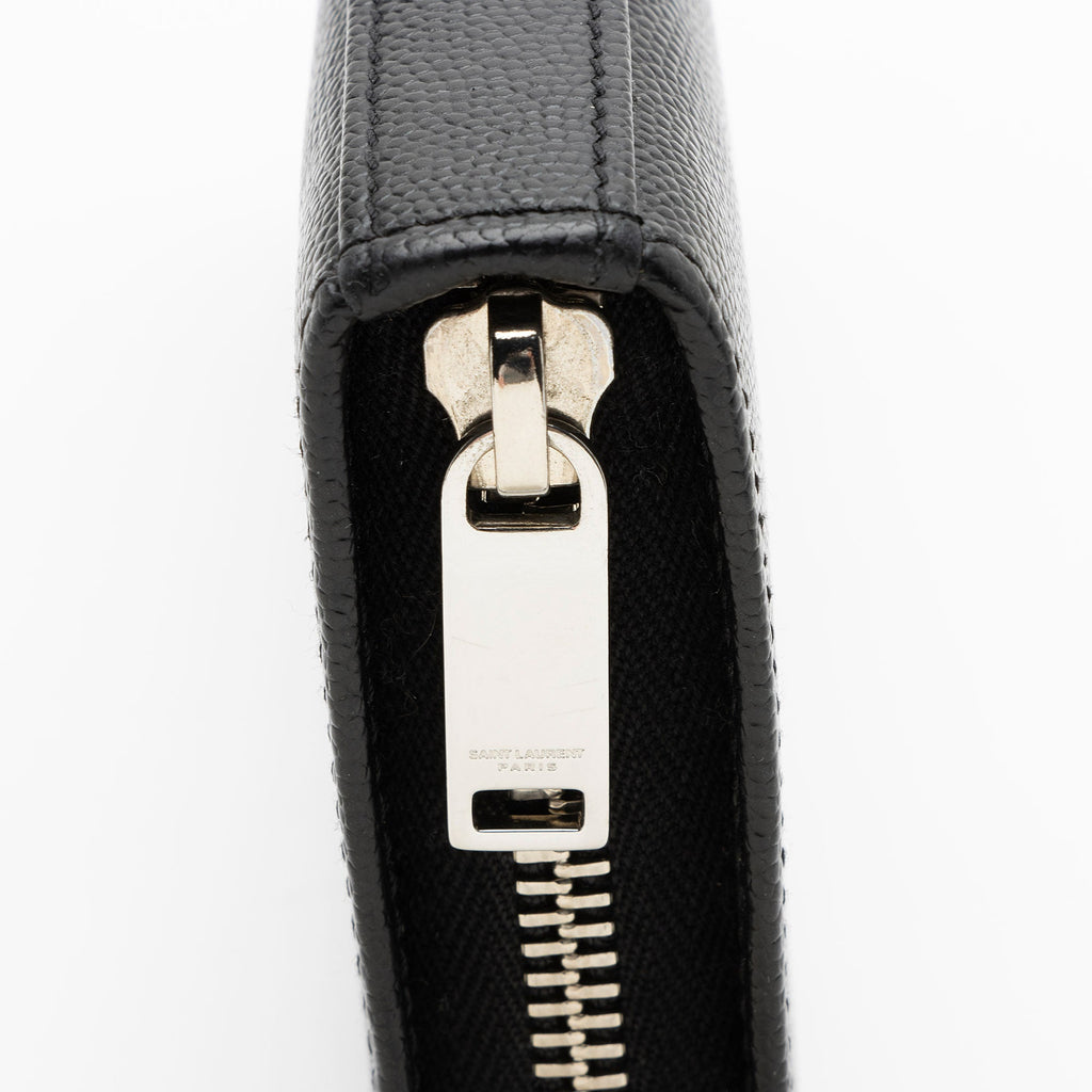 Saint Laurent Grain de Poudre Zip Around Wallet