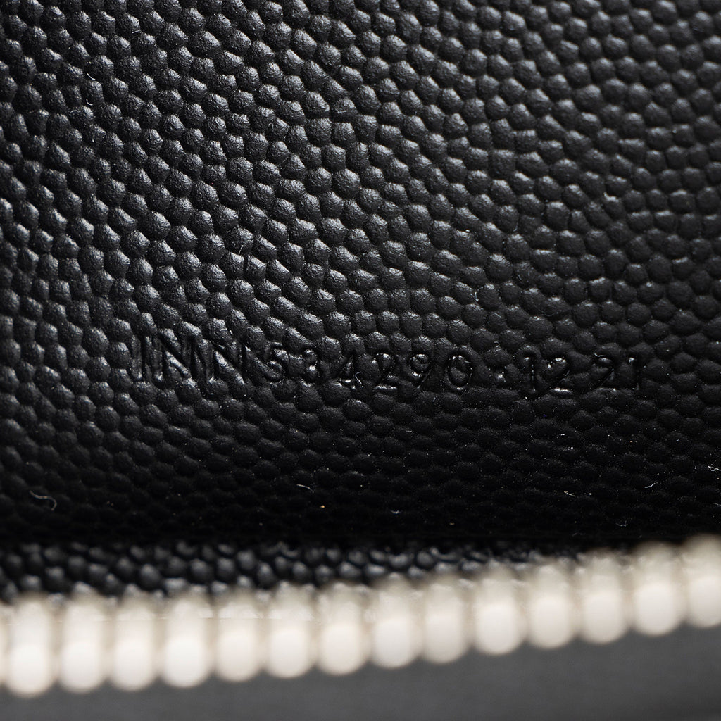 Saint Laurent Grain de Poudre Zip Around Wallet
