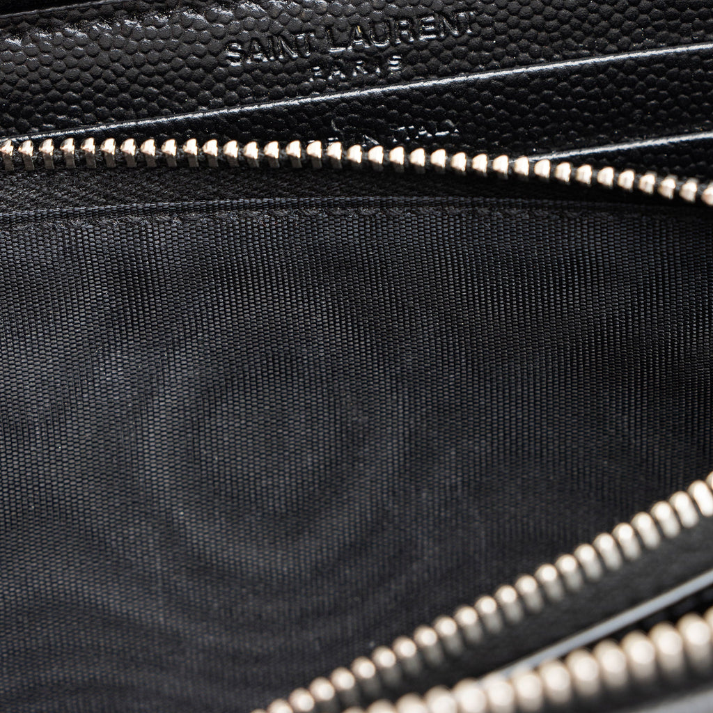 Saint Laurent Grain de Poudre Zip Around Wallet