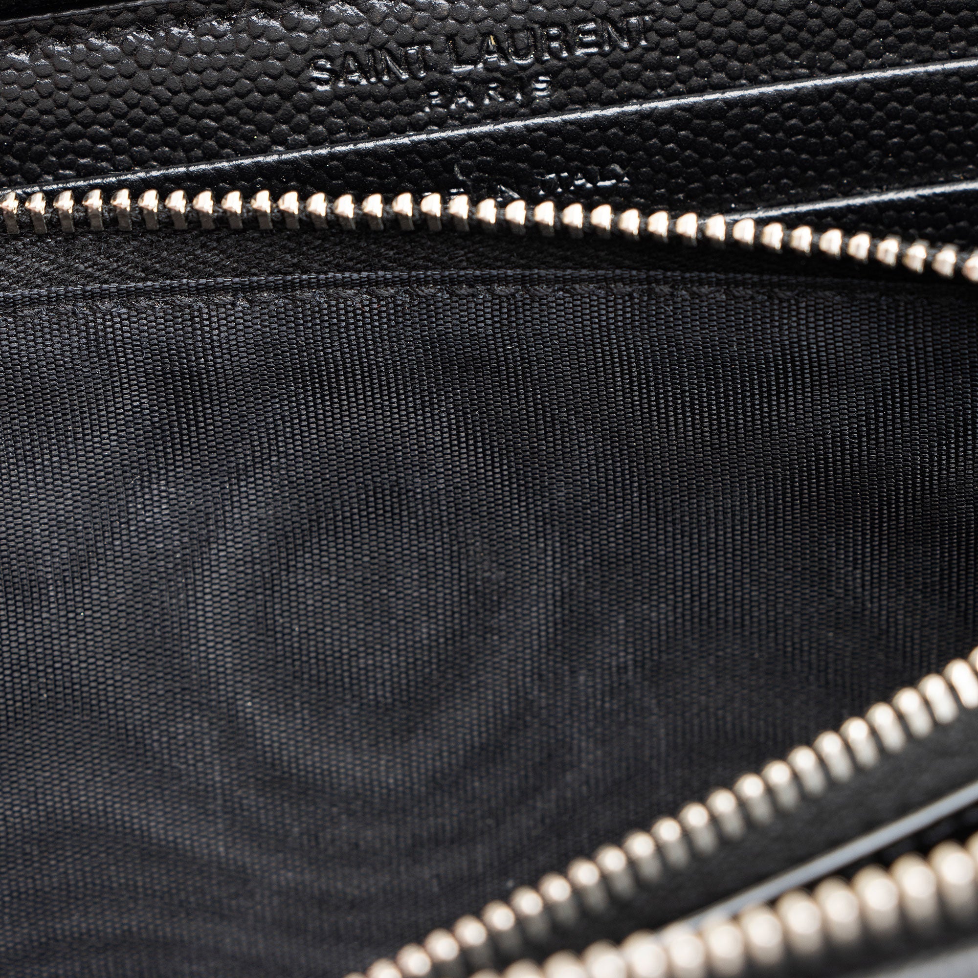 Saint Laurent Grain de Poudre Zip Around Wallet
