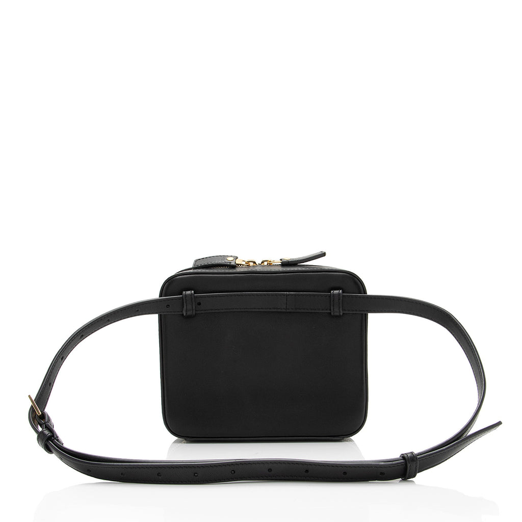 Saint Laurent Matalasse Calfskin Monogram Vicky Belt Bag (SHF-UFp2hO)