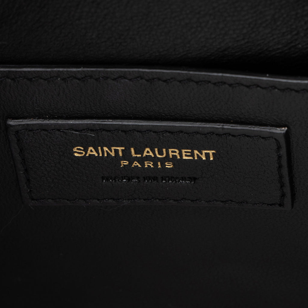 Saint Laurent Matalasse Calfskin Monogram Vicky Medium Shoulder Bag