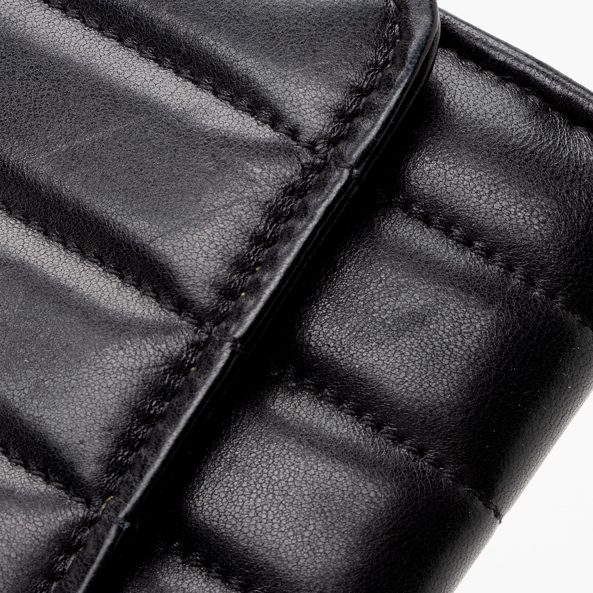 Saint Laurent Matalasse Calfskin Vicky Continental Wallet (SHF-22903)