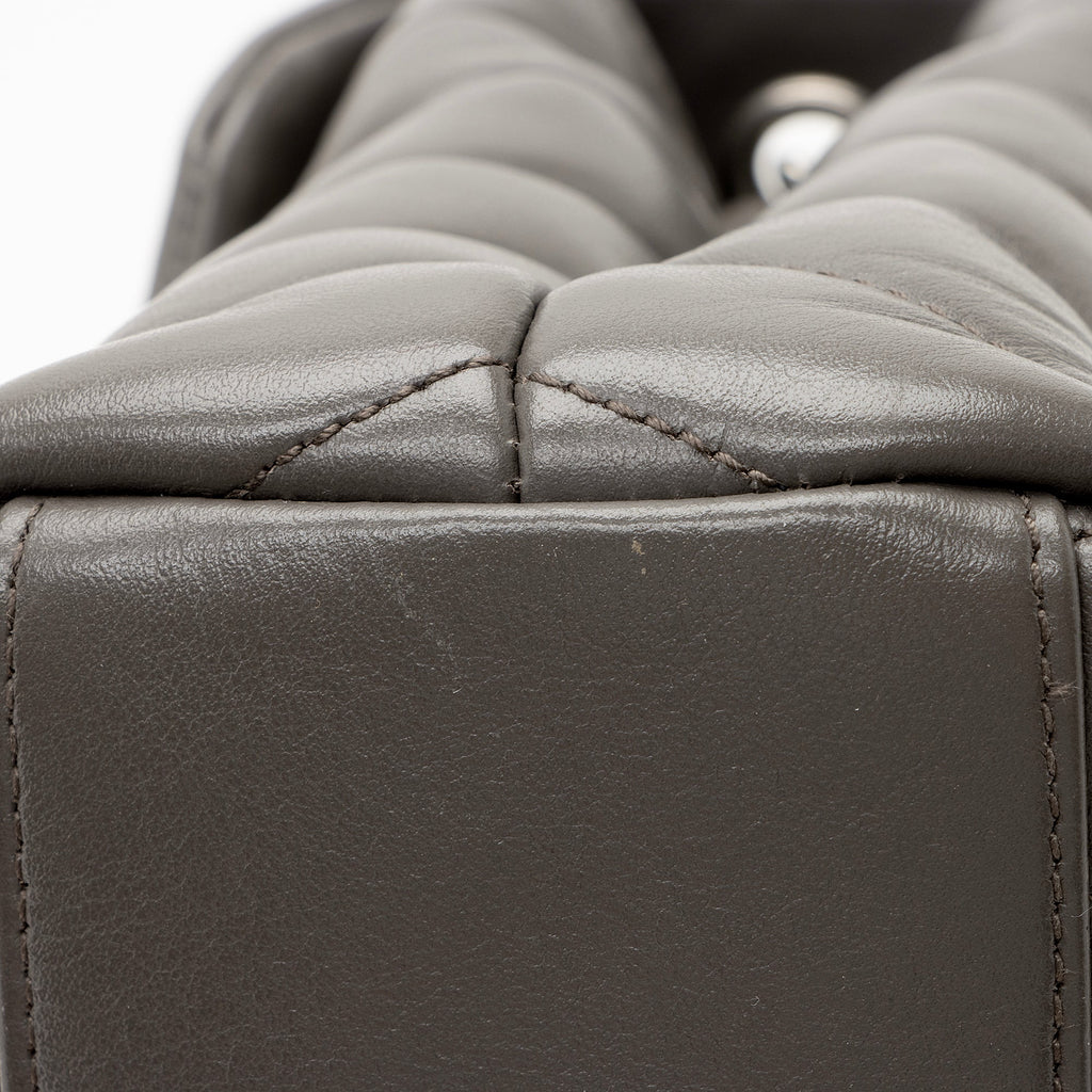 Saint Laurent Matelasse Calfskin LouLou Chain Small Crossbody Bag (SHF-22723)