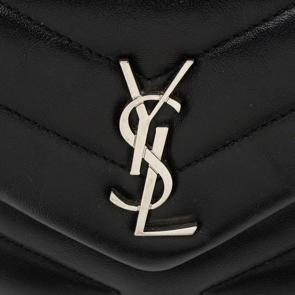 Saint Laurent Matelasse Calfskin LouLou Toy Crossbody Bag (SHF-22682)