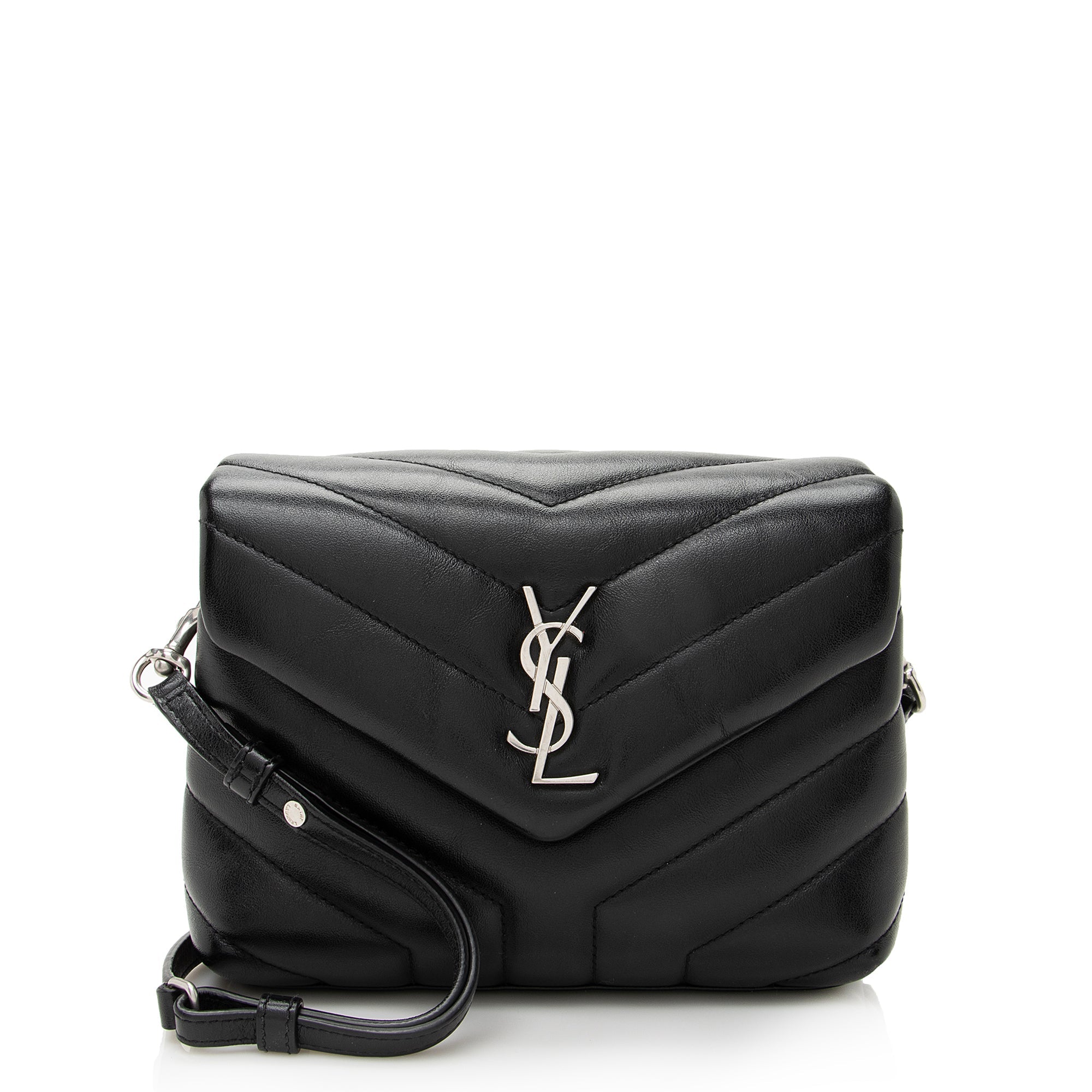 Saint Laurent Matelasse Calfskin LouLou Toy Crossbody Bag (SHF-22682)