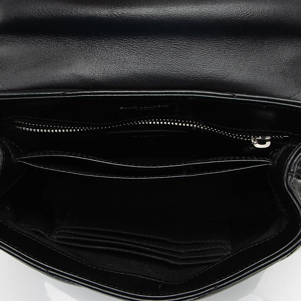 Saint Laurent Matelasse Calfskin LouLou Toy Crossbody Bag (SHF-22682)