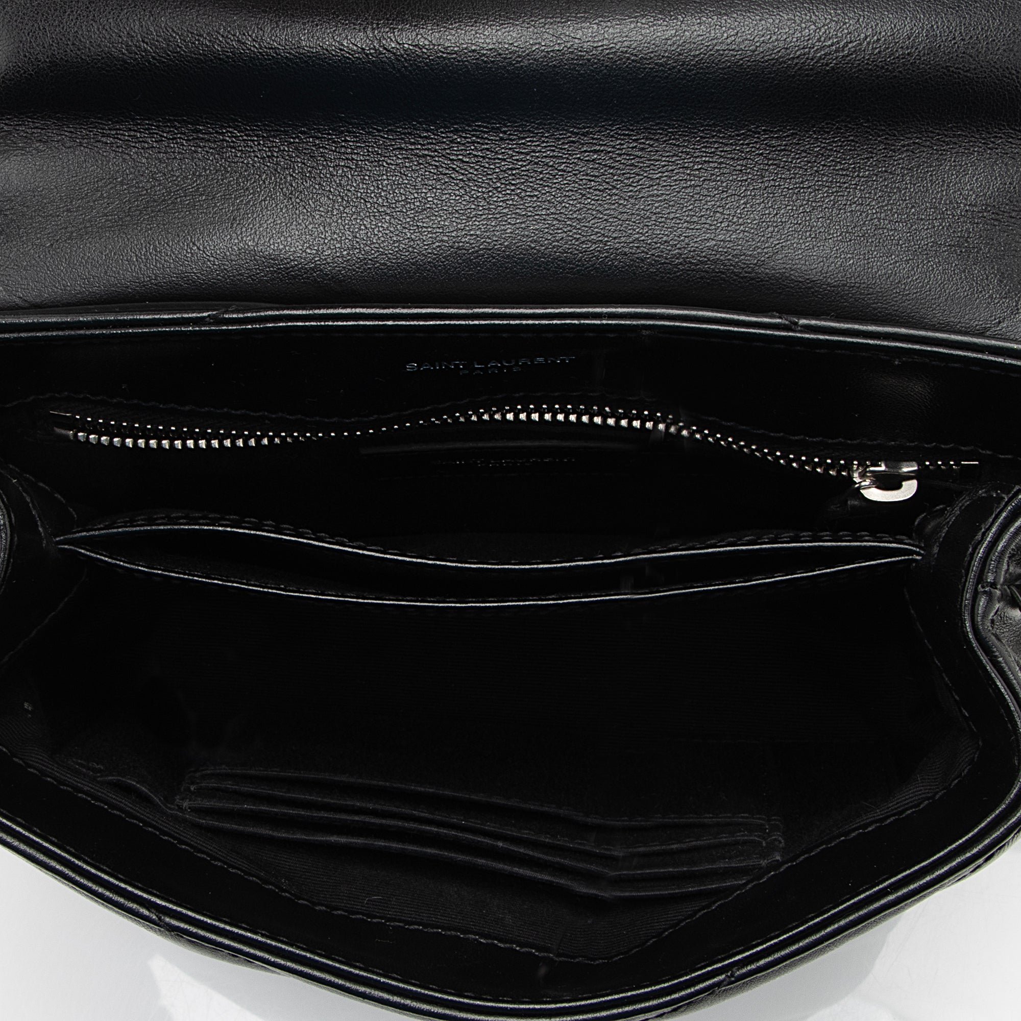 Saint Laurent Matelasse Calfskin LouLou Toy Crossbody Bag (SHF-22682)