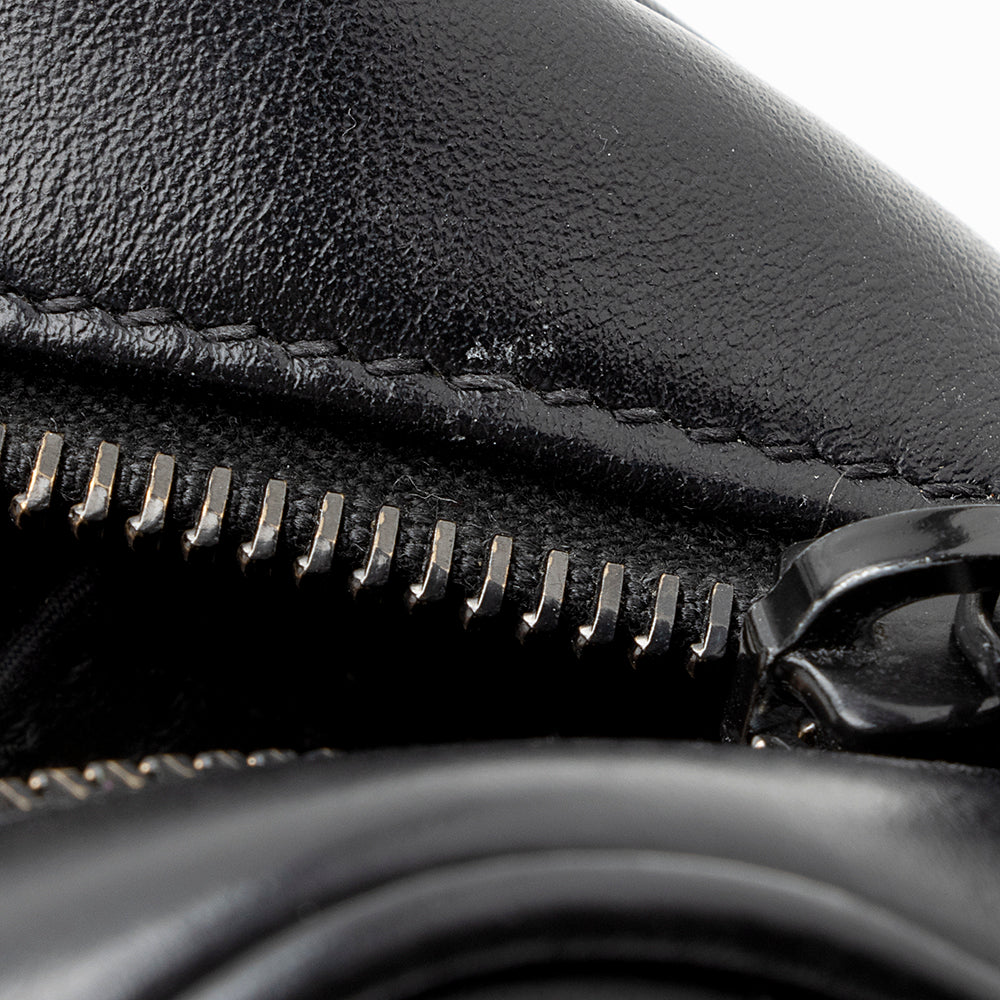 Saint Laurent Matelasse Calfskin Matte Black Lou Camera Bag - FINAL SALE (SHF-20006)