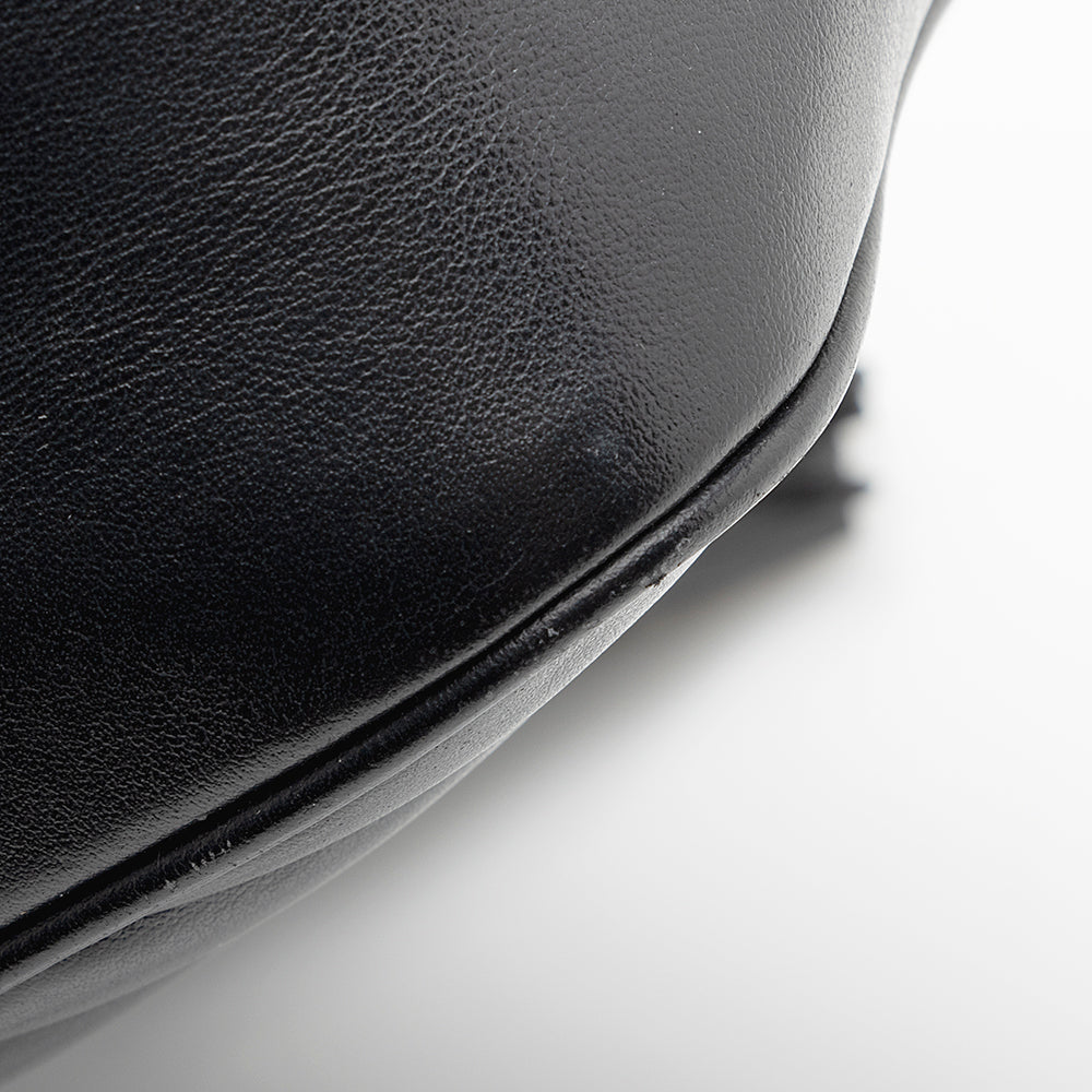 Saint Laurent Matelasse Calfskin Matte Black Lou Camera Bag - FINAL SALE (SHF-20006)