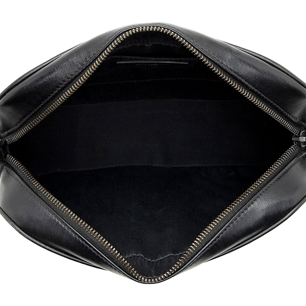 Saint Laurent Matelasse Calfskin Matte Black Lou Camera Bag - FINAL SALE (SHF-20006)