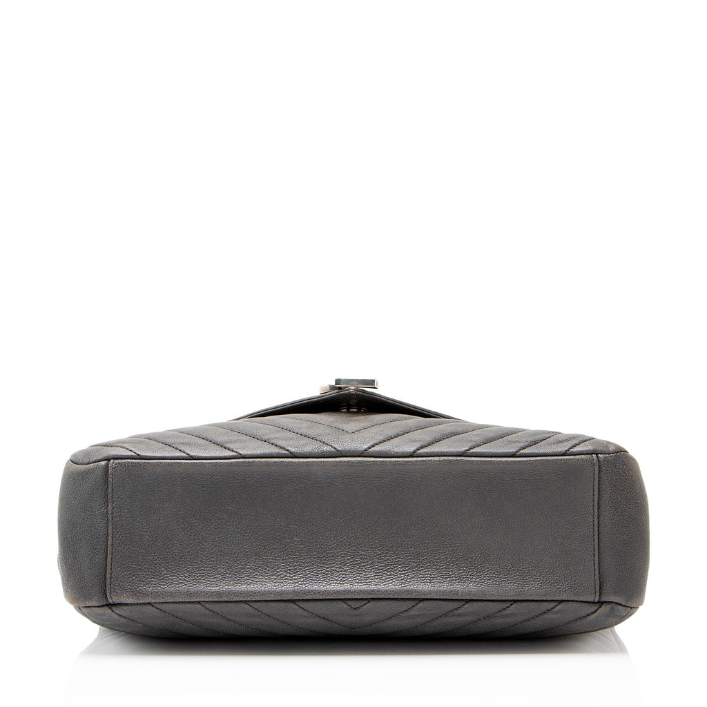 Saint Laurent Matelasse Calfskin Monogram College Large Shoulder Bag