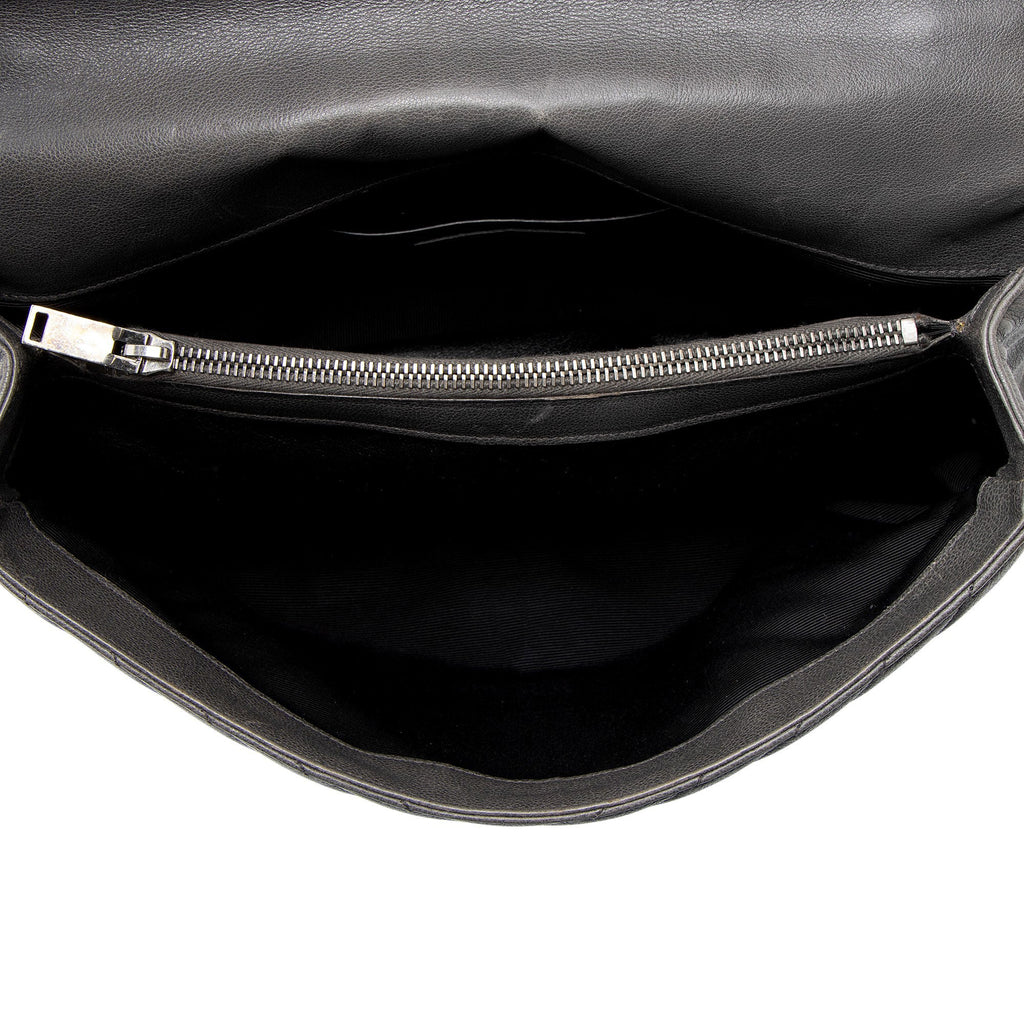 Saint Laurent Matelasse Calfskin Monogram College Large Shoulder Bag