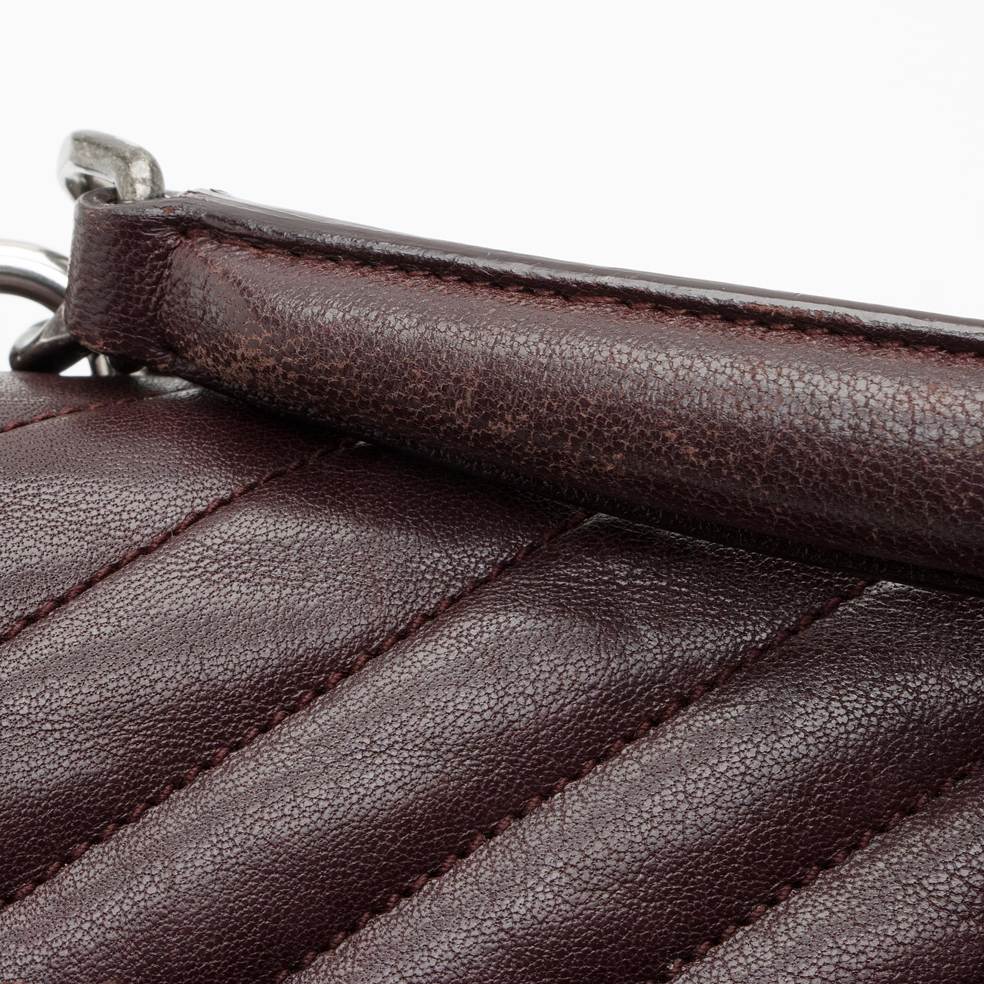 Saint Laurent Matelasse Calfskin Monogram College Medium Shoulder Bag