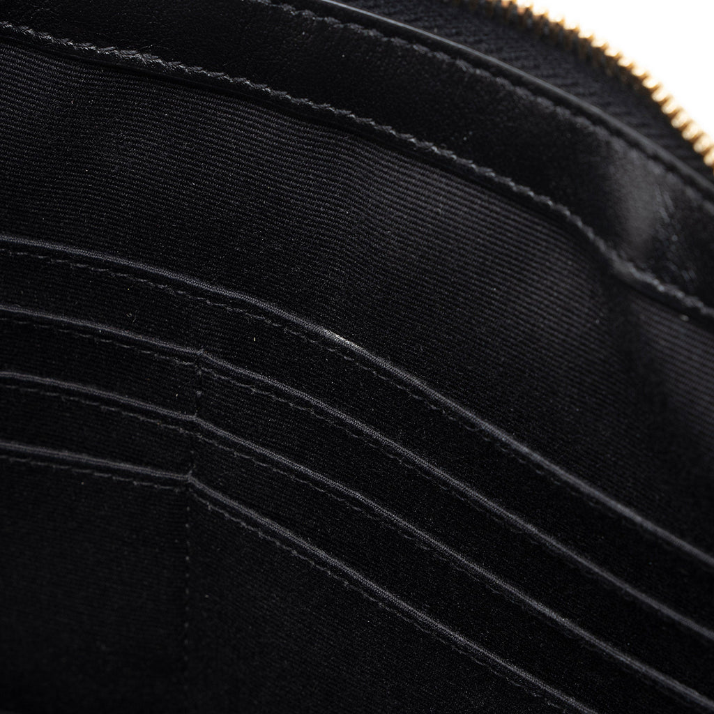 Saint Laurent Matelasse Calfskin Monogram Large Wristlet (SHF-J3F1B7)