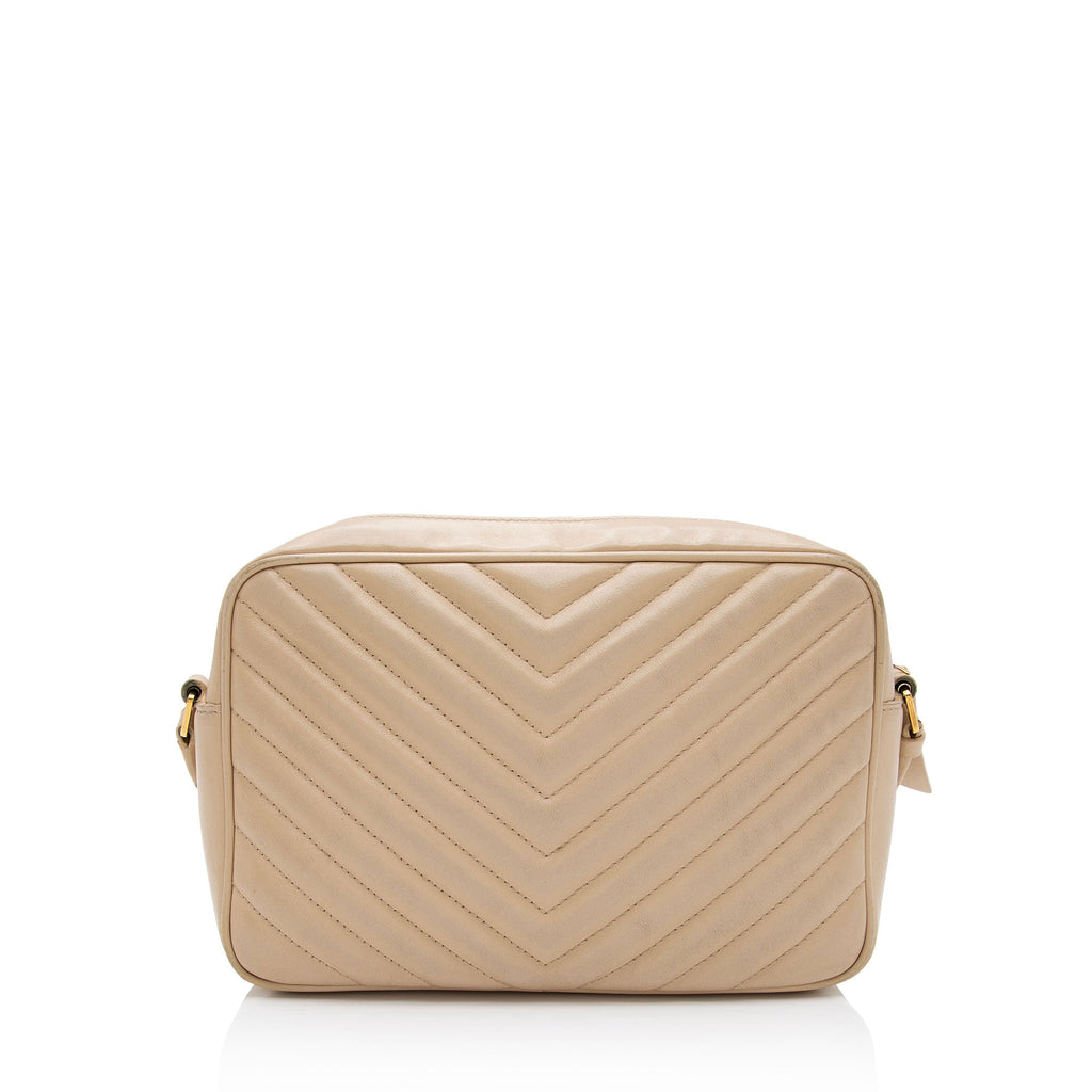 Saint Laurent Matelasse Calfskin Monogram Lou Camera Bag (SHF-TFjjTM)