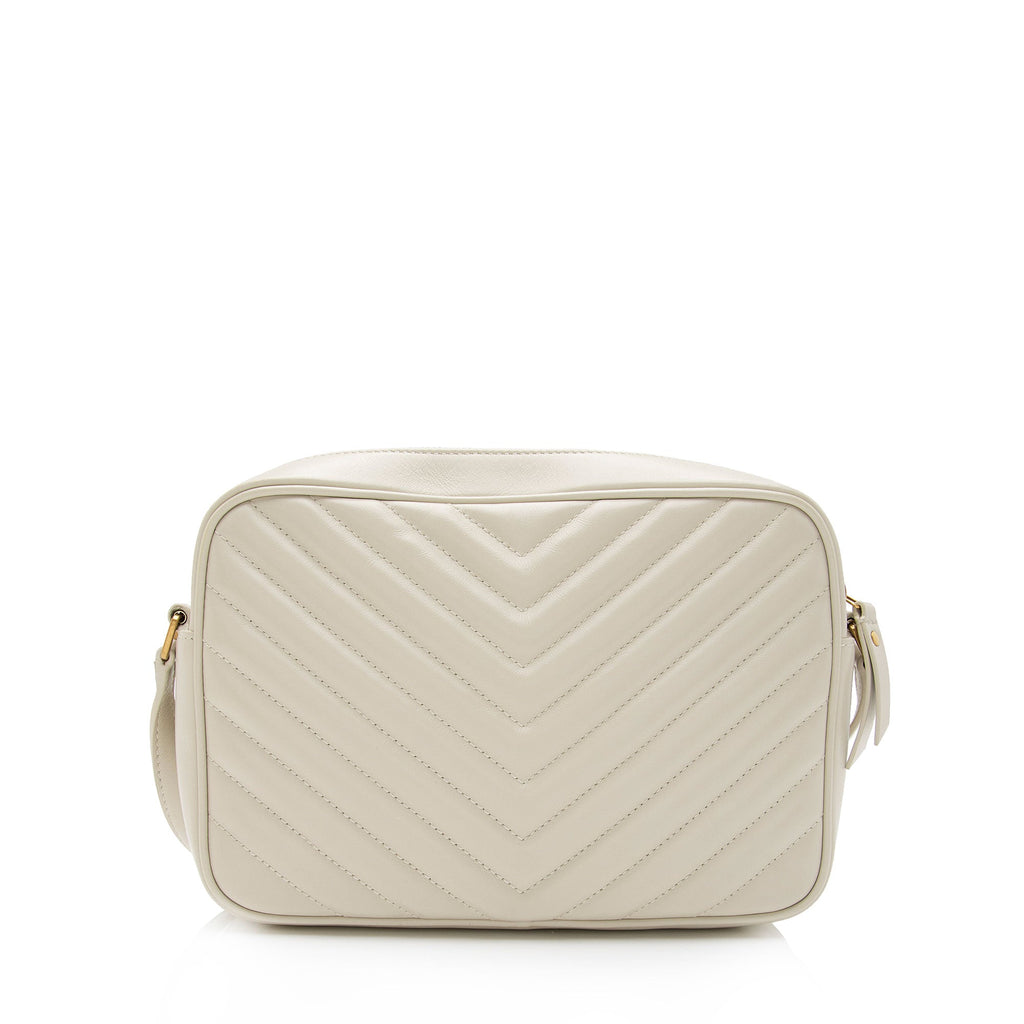 Saint Laurent Matelasse Calfskin Monogram Lou Camera Bag (SHF-Gm6ltb)