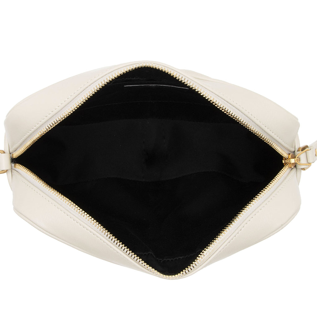 Saint Laurent Matelasse Calfskin Monogram Lou Camera Bag (SHF-Gm6ltb)