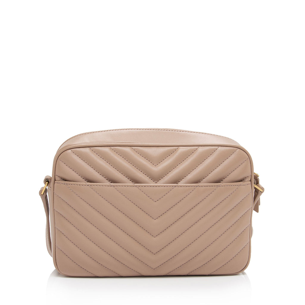 Saint Laurent Matelasse Calfskin Monogram Lou Camera Bag (SHF-X8DDNR)
