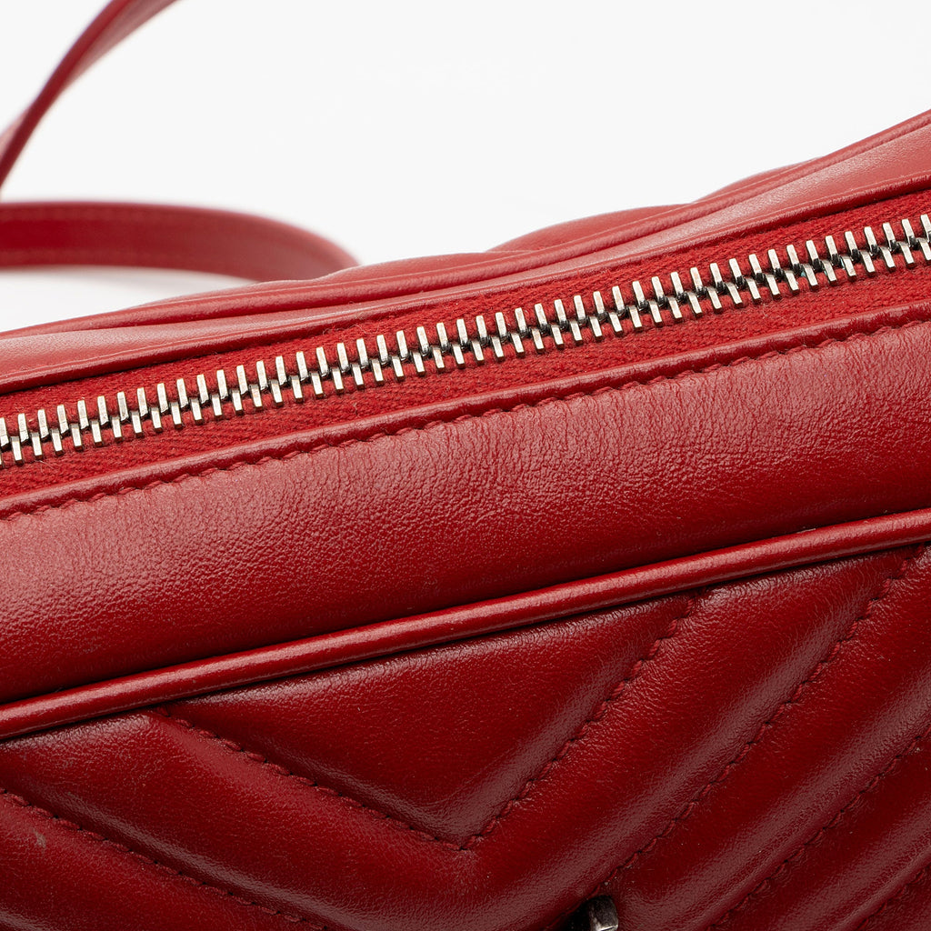 Saint Laurent Matelasse Calfskin Monogram Lou Camera Bag
