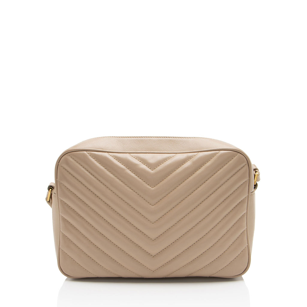 Saint Laurent Matelasse Calfskin Monogram Lou Camera Bag (SHF-0p6Ezh)