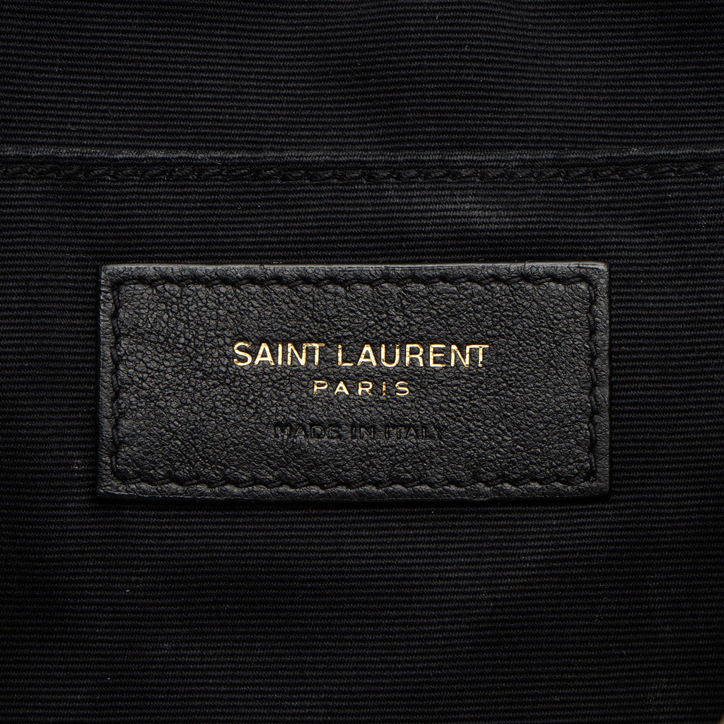 Saint Laurent Matelasse Calfskin Monogram Lou Camera Bag (SHF-0p6Ezh)