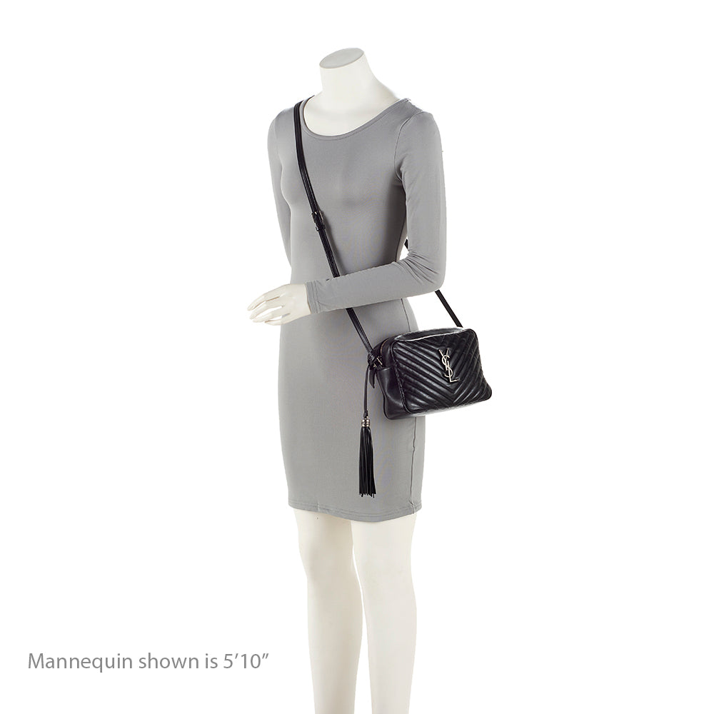 Saint Laurent Matelasse Calfskin Monogram Lou Camera Bag (SHF-SXIbwm)