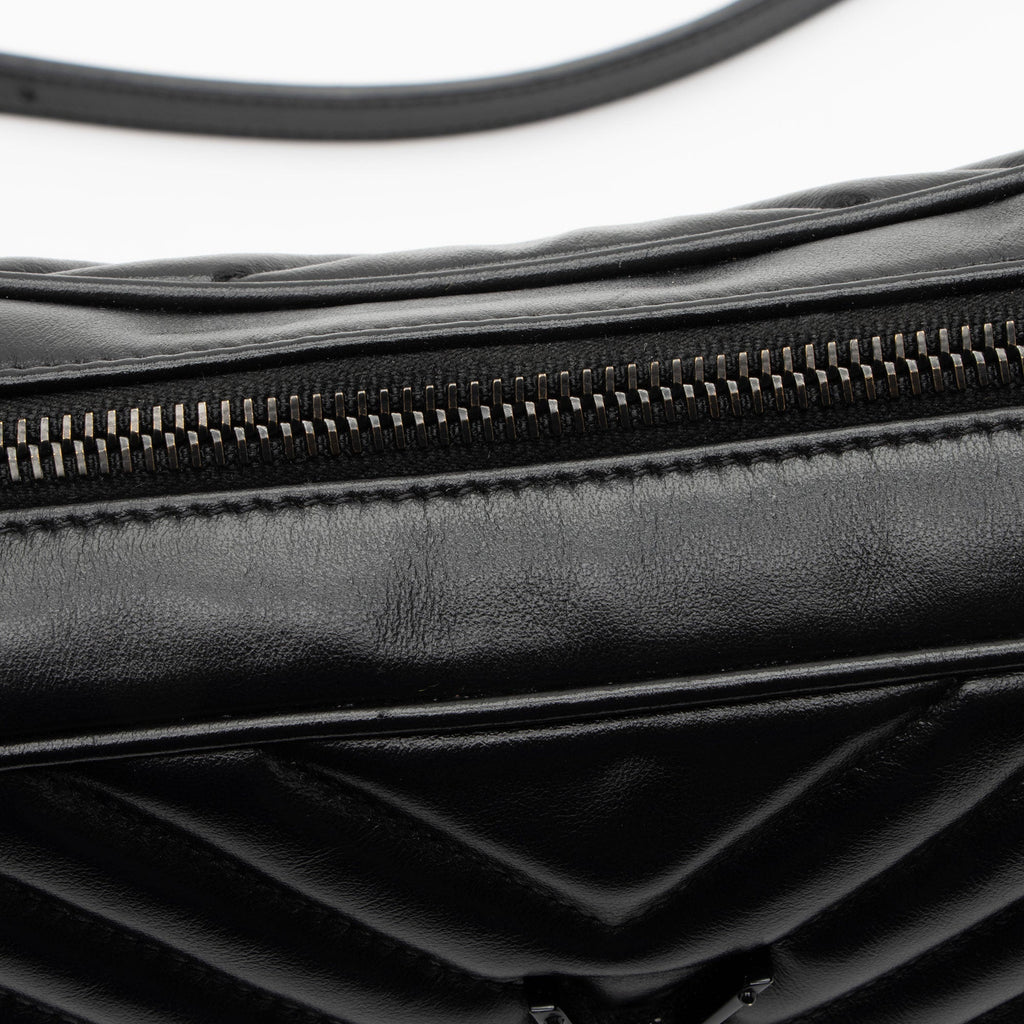 Saint Laurent Matelasse Calfskin Monogram Lou Camera Bag