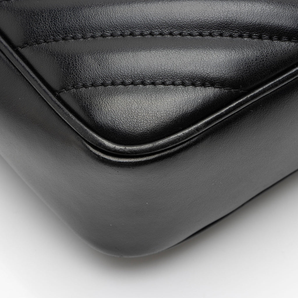 Saint Laurent Matelasse Calfskin Monogram Lou Camera Bag