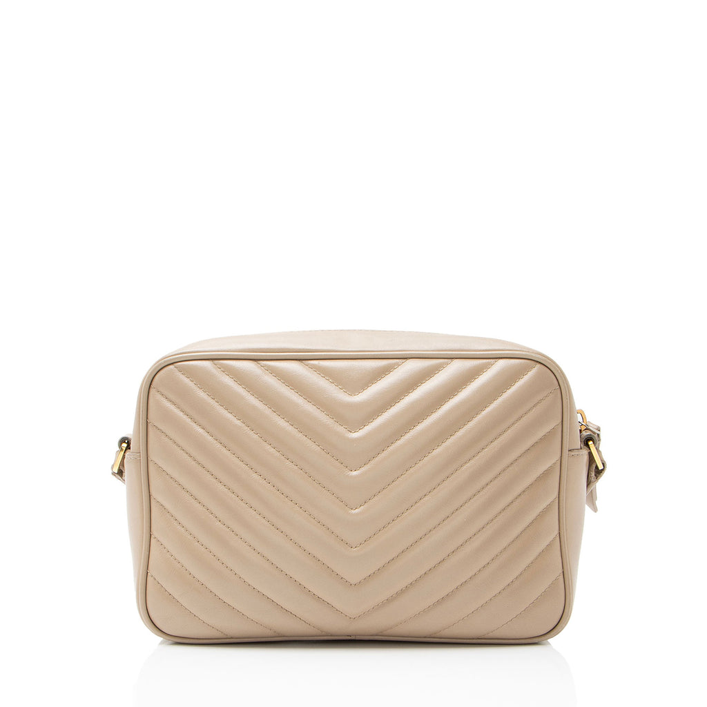 Saint Laurent Matelasse Calfskin Monogram Lou Camera Bag