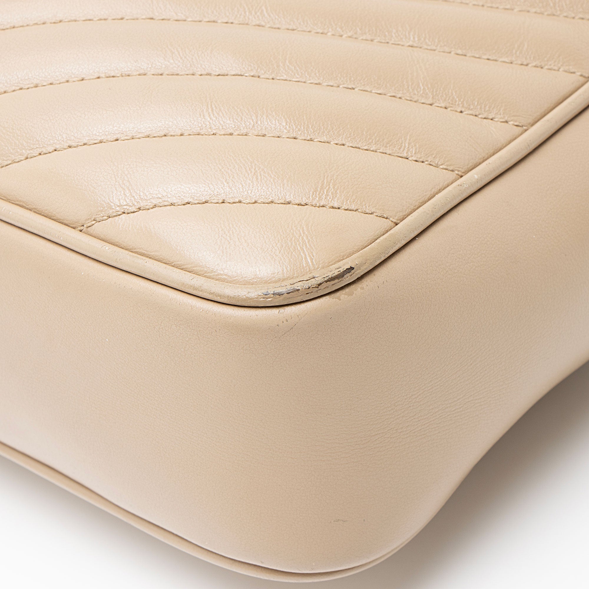 Saint Laurent Matelasse Calfskin Monogram Lou Camera Bag