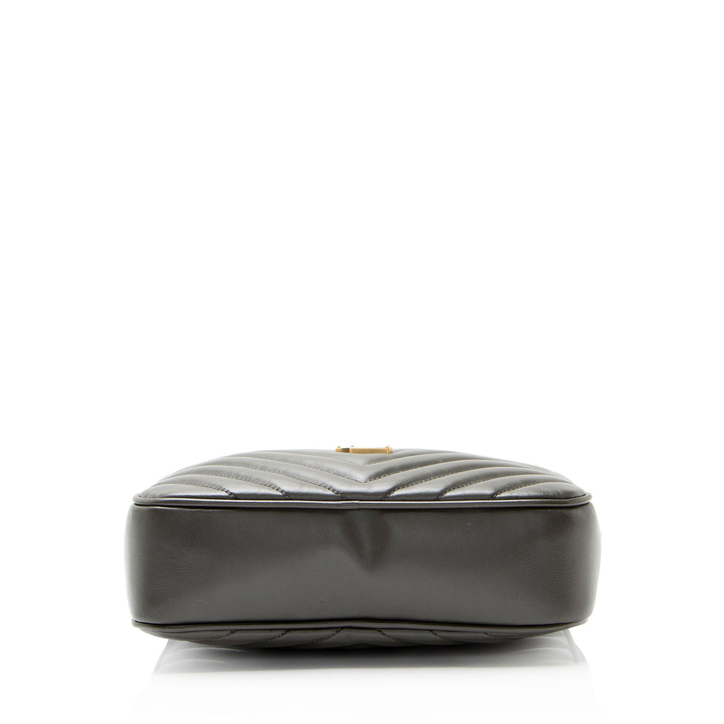 Saint Laurent Matelasse Calfskin Monogram Lou Camera Bag