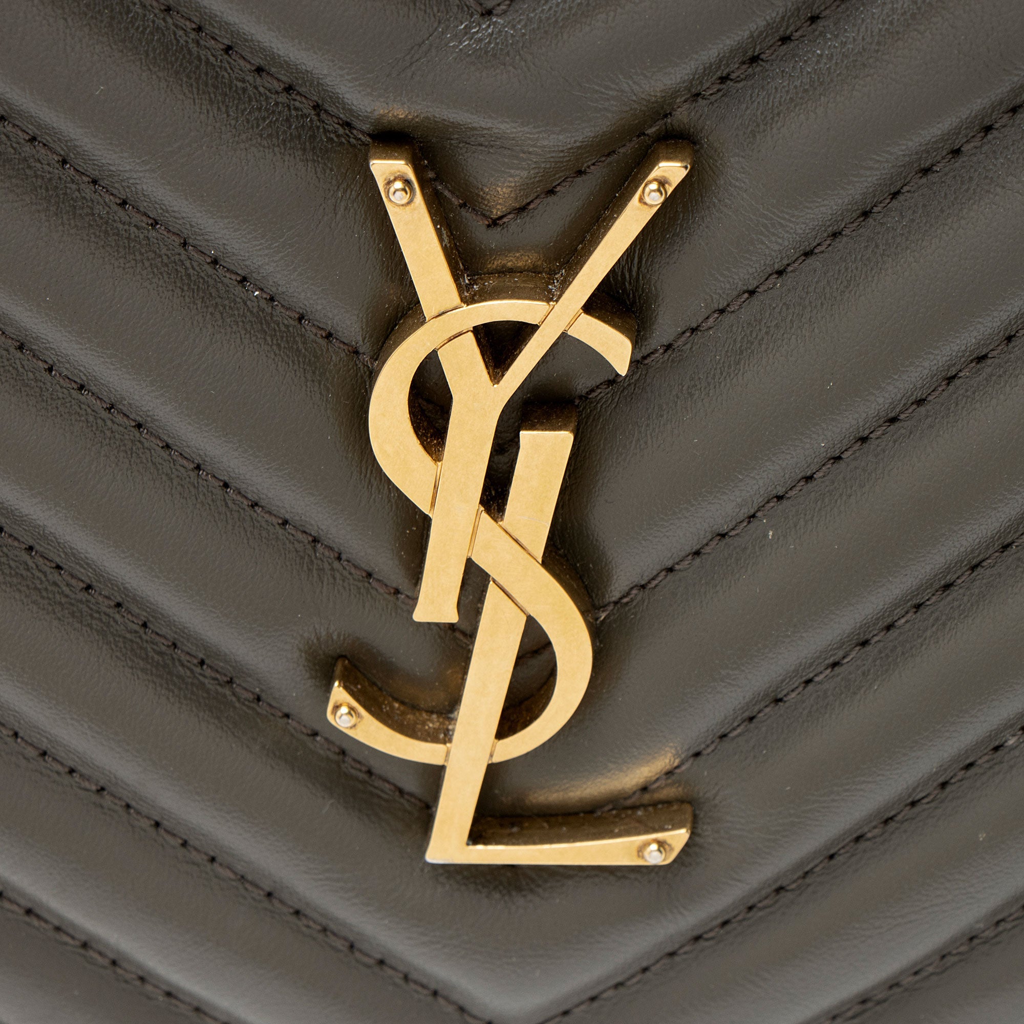 Saint Laurent Matelasse Calfskin Monogram Lou Camera Bag