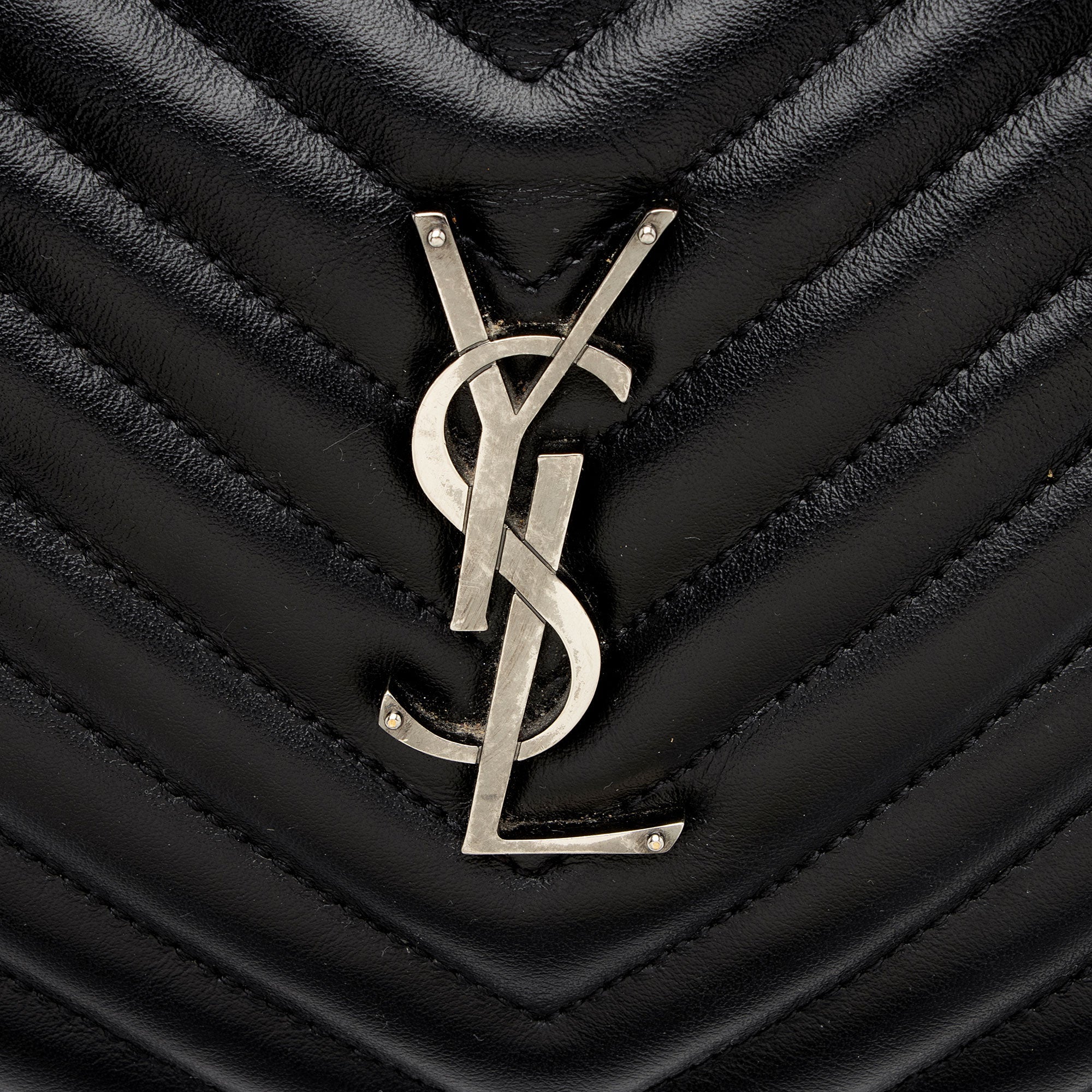 Saint Laurent Matelasse Calfskin Monogram Lou Camera Bag