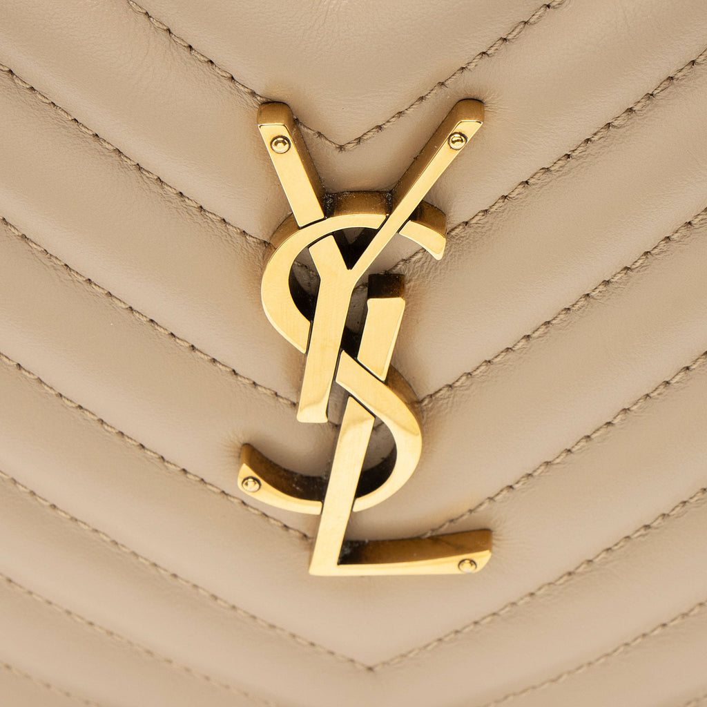 Saint Laurent Matelasse Calfskin Monogram Lou Camera Bag