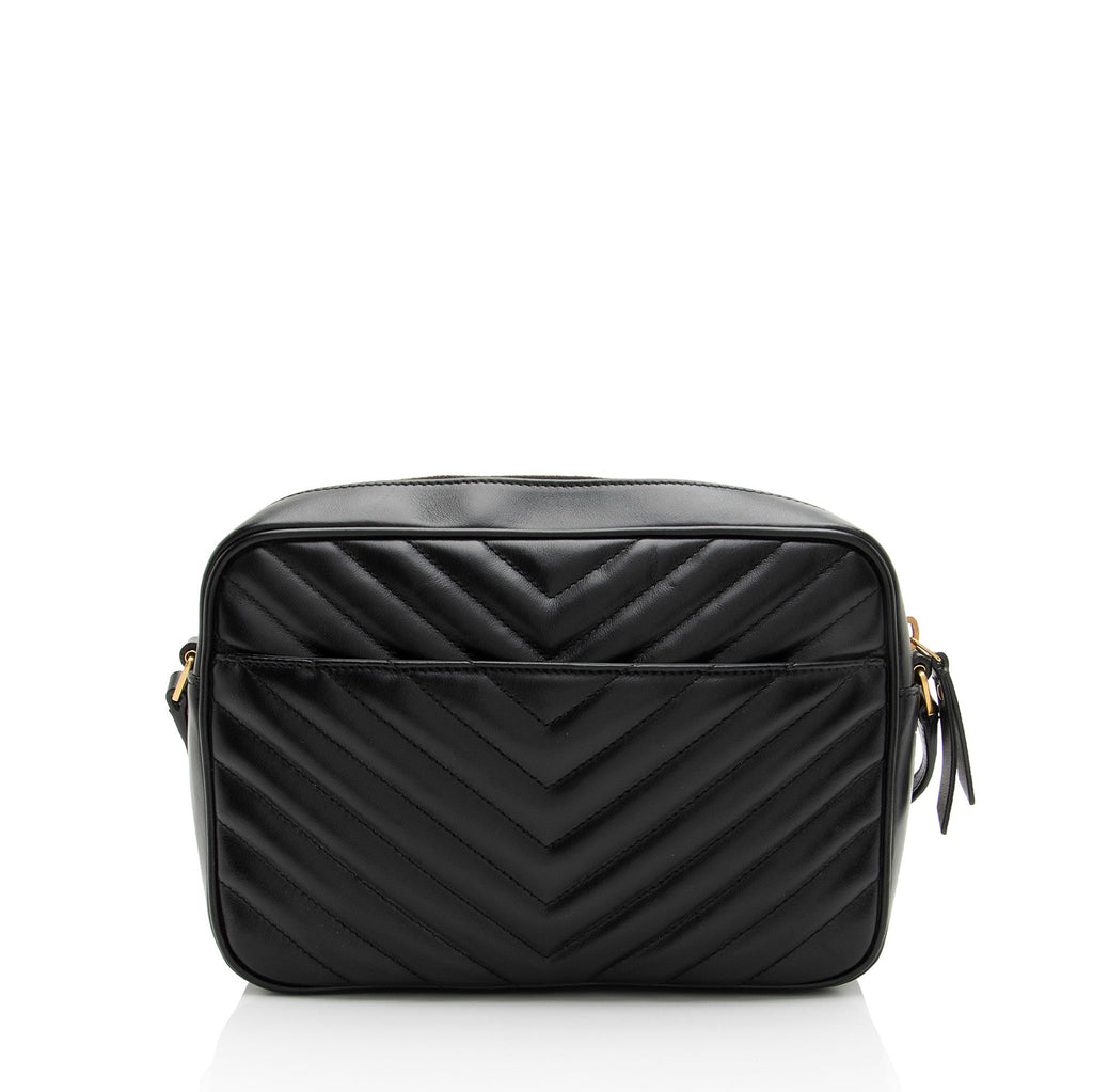 Saint Laurent Matelasse Calfskin Monogram Lou Camera Bag