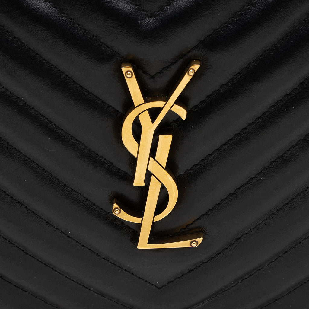 Saint Laurent Matelasse Calfskin Monogram Lou Camera Bag