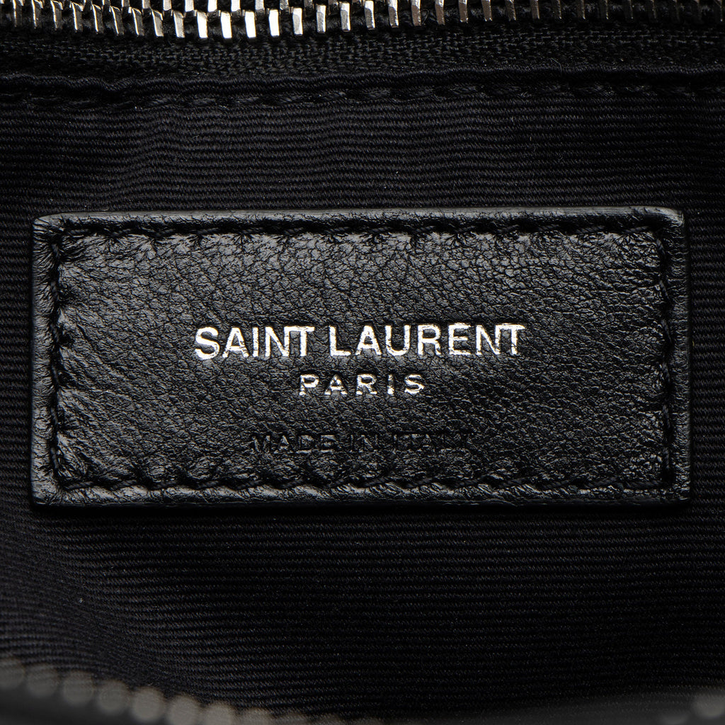 Saint Laurent Matelasse Calfskin Monogram LouLou Chain Large Shoulder Bag (SHF-F87Oll)