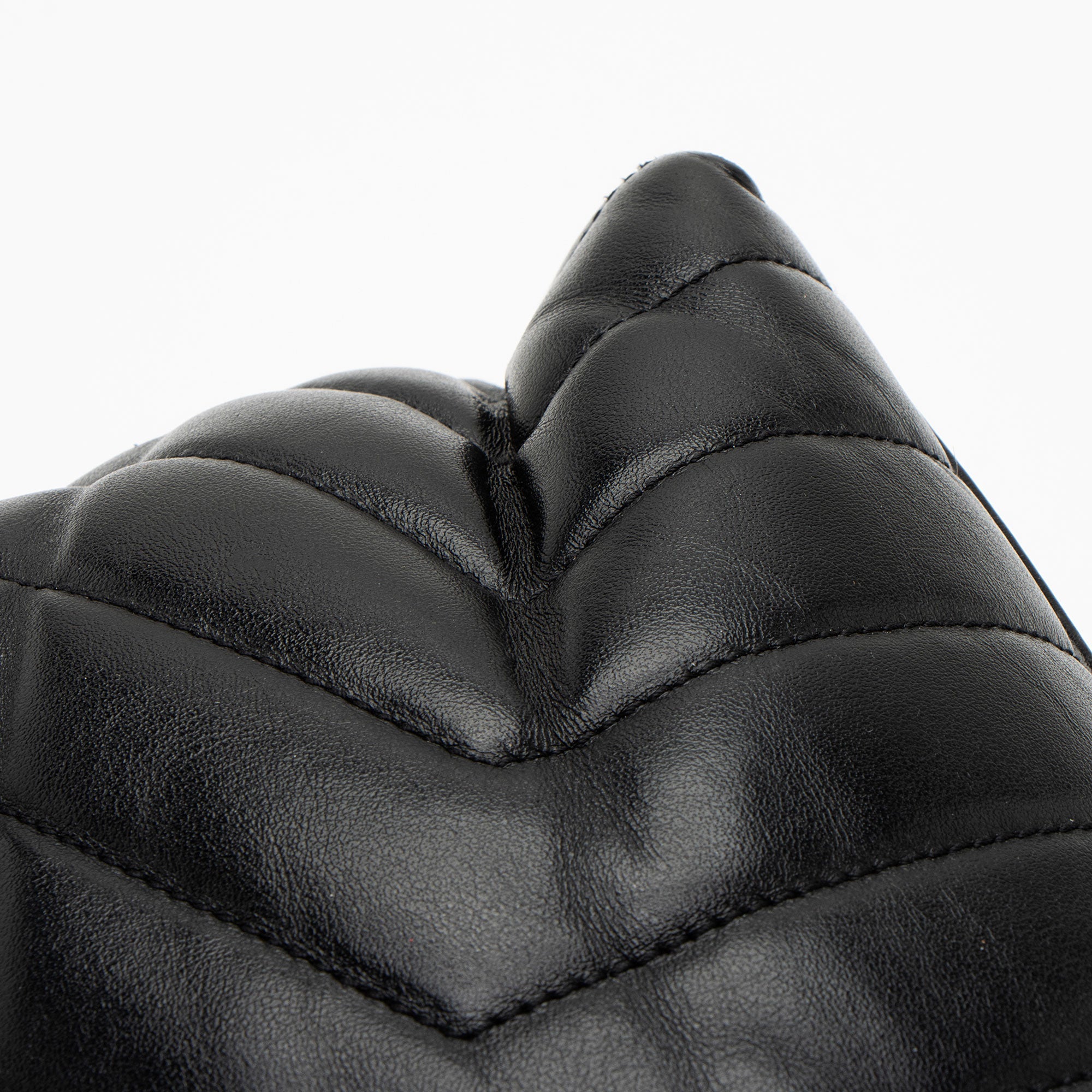 Saint Laurent Matelasse Calfskin Monogram LouLou Chain Large Shoulder Bag