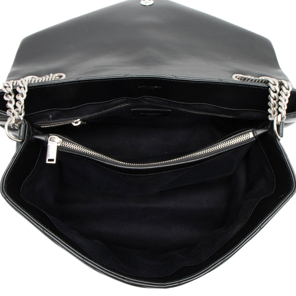 Saint Laurent Matelasse Calfskin Monogram LouLou Chain Large Shoulder Bag