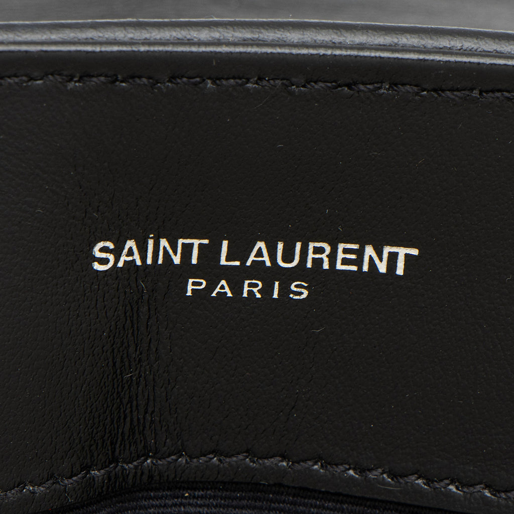 Saint Laurent Matelasse Calfskin Monogram LouLou Chain Large Shoulder Bag