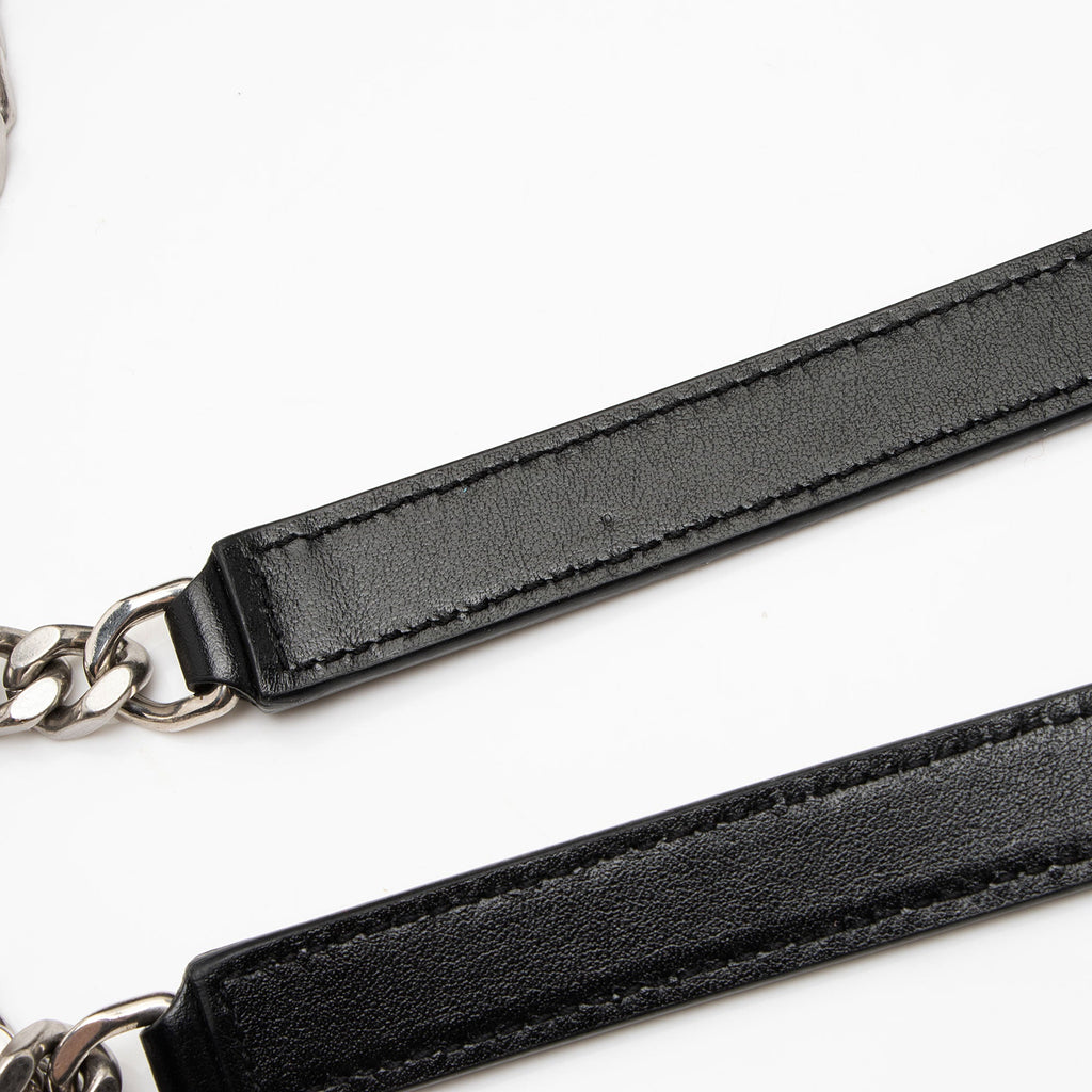 Saint Laurent Matelasse Calfskin Monogram LouLou Chain Large Shoulder Bag