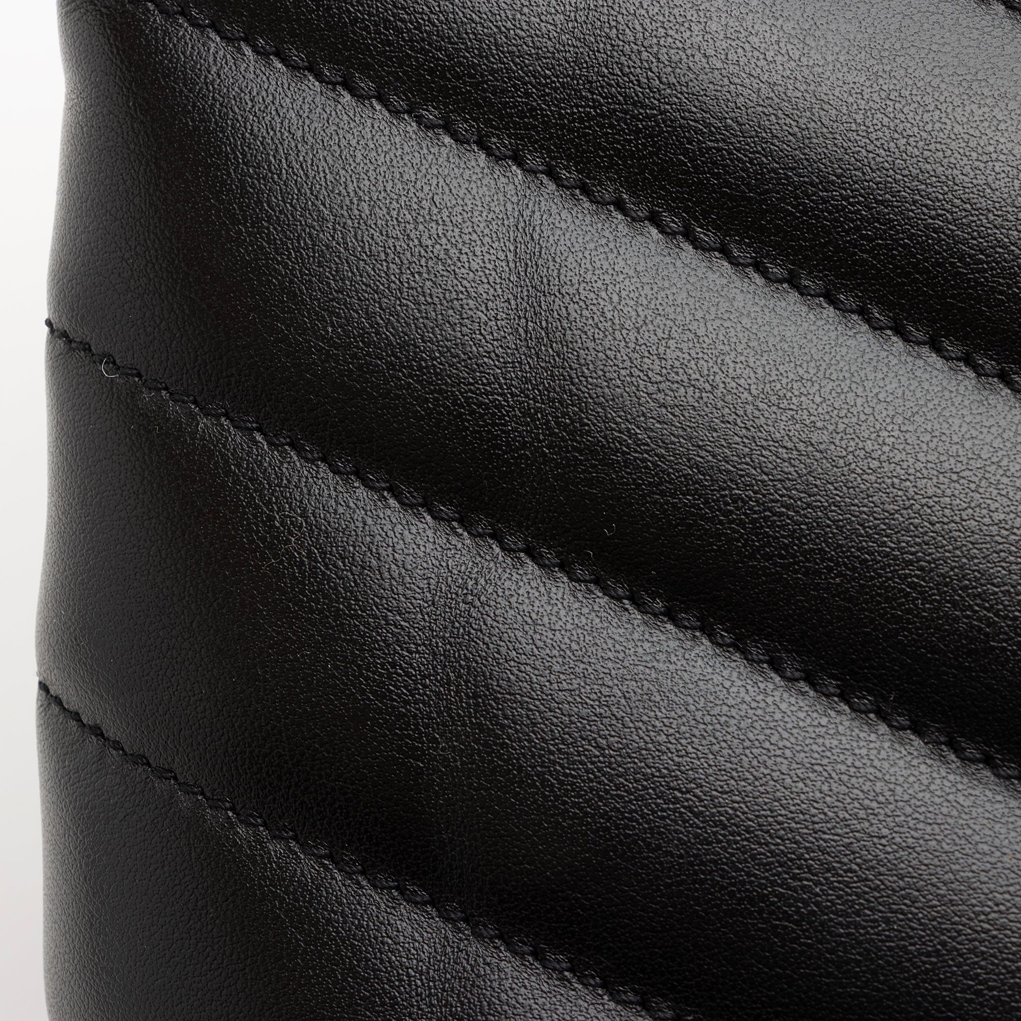 Saint Laurent Matelasse Calfskin Monogram LouLou Chain Medium Shoulder Bag (SHF-22876)