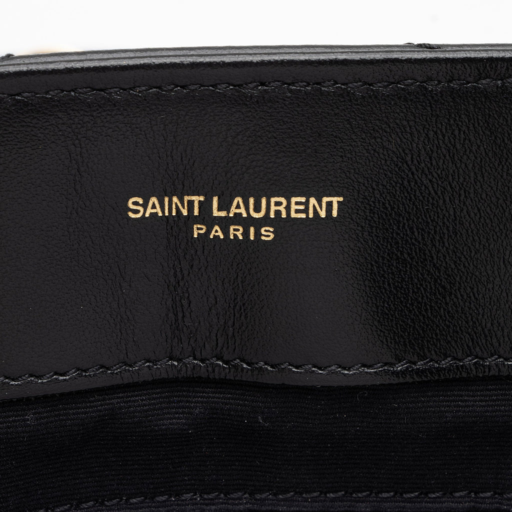 Saint Laurent Matelasse Calfskin Monogram LouLou Chain Medium Shoulder Bag