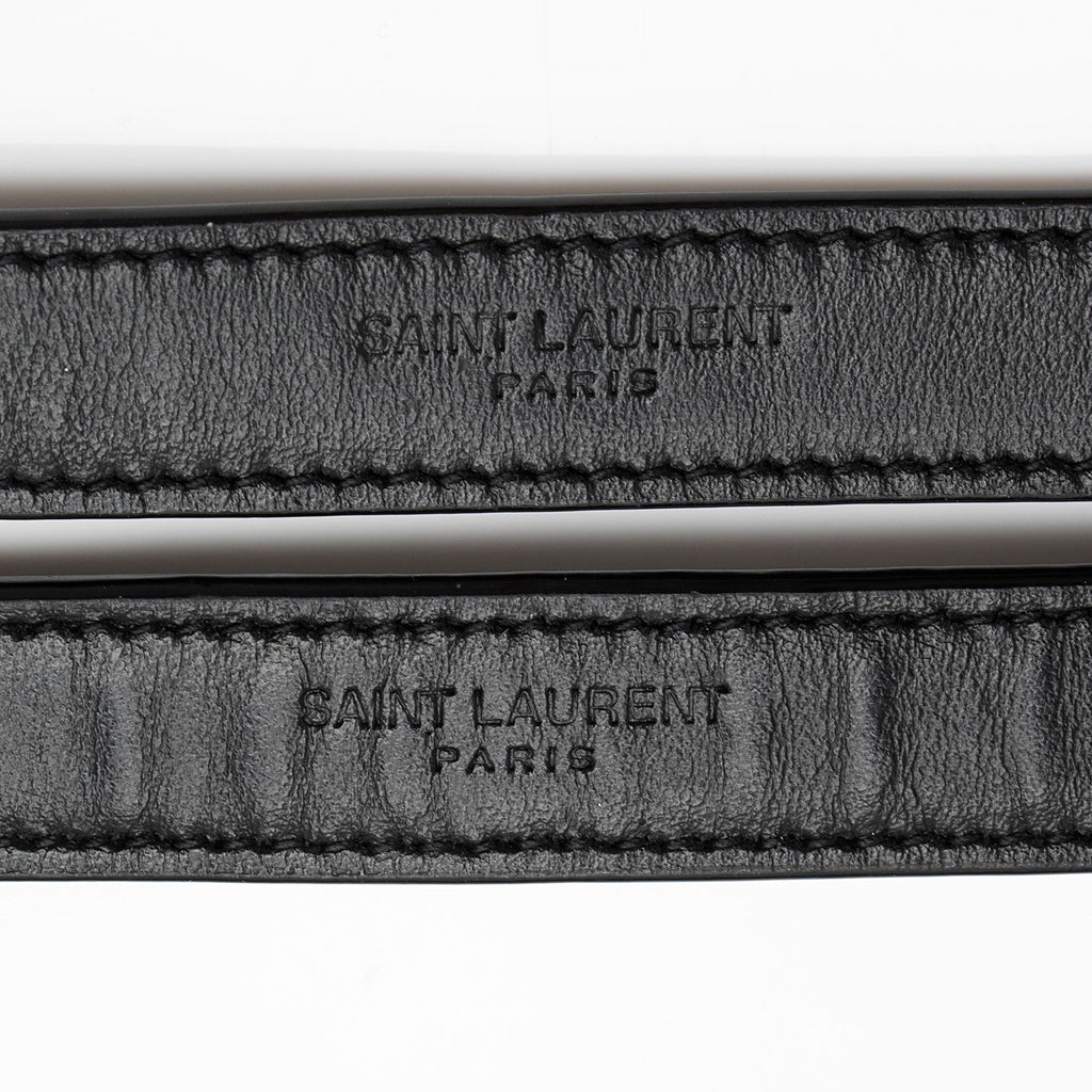 Saint Laurent Matelasse Calfskin Monogram LouLou Chain Medium Shoulder Bag (SHF-m6cEGy)